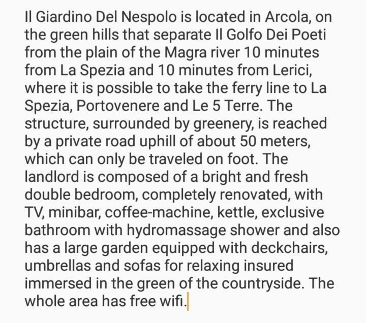 فندق Il Giardino Del Nespolo أركولا المظهر الخارجي الصورة